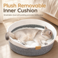 ⏳Limited-time 50% off💥Integrated Cat Bed and Scratching Board with Removable Cushion Durable Scratch Resistant Round Cat Nest for Indoor Cats