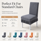 📢📢50% OFF !! ⏰Stretch Jacquard Dining Chair Cover Thickened Full Coverage Straight Back Slipcover Cat Scratch Resistant and Durable