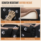 Portable Warm Plush Cat Carrier Bag and Car Travel Bed with Paw Print Anti-Collapse Design for Outdoor Travel
