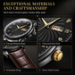 Men's Fashion Watch with Day Date Display Waterproof Luminous Hands and Alloy Steel Band