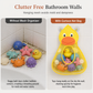 ⏳Time-Limited Special⏰Cartoon Animal Bath Toy Organizer Mesh Storage Bag with Suction Cups for Kids Bathroom