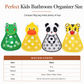 ⏳Time-Limited Special⏰Cartoon Animal Bath Toy Organizer Mesh Storage Bag with Suction Cups for Kids Bathroom
