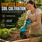 ⏳Time-Limited Special⏰ Cordless Handheld Mini Tiller Cultivator 21V Lithium Battery Powered Portable Garden Soil Loosener and Weeder for Home Yard