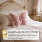 Elegant Butterfly-Shaped Throw Pillow with Lace Trim