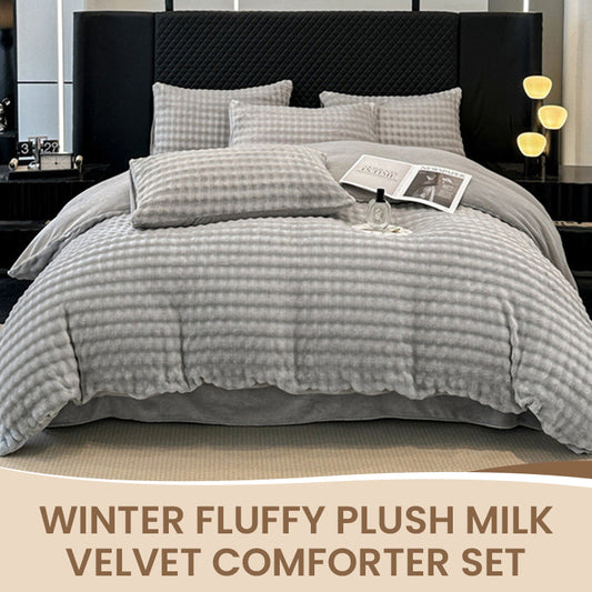 🛏️ 50% OFF! ✨ Ultra-Soft Winter Milk Velvet Bedding Set – Cloud-Like Thermal Quilt Cover with Efficient Heat Retention, Anti-Static & Anti-Pilling Fabric – Machine Washable Cozy Warmth in 5 Colors ❄️