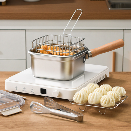 ⏳Limited-time 50% off💥Multi-Function Frying Cooker Set - Fryer, Cooker, Fresh Keeping & Vegetables Washing