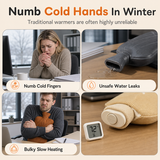 ♨️ LIMITED-TIME 50% OFF! ❄️ Portable Rechargeable Graphene Hand Warmer – Waterless Explosion-Proof, Plush Velvet ✨