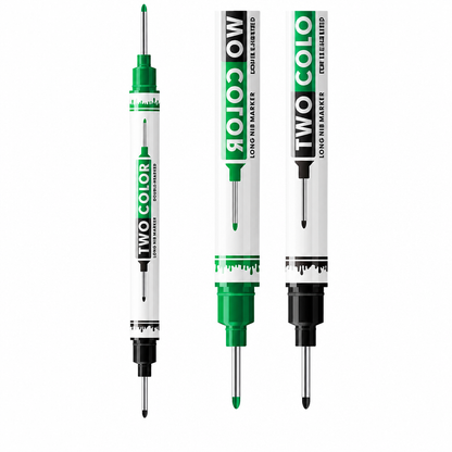 ⏳Limited-time 50% off💥10-Pack Dual Long Head Permanent Marker Pens Waterproof Oil-Based Deep Hole Scribing Markers for Woodworking