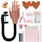 ⏳Limited-time 50% off💥Professional 15 Piece Nail Art Practice Hand and Tool Kit for Training and Salon