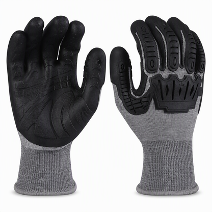 ⏳Limited-time 50% off💥Thickened Impact Resistant Work Gloves | Heavy Duty Safety Gloves, Shock & Wear Protection for Mechanics & Construction