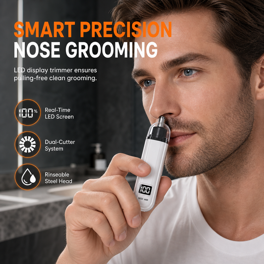 ⏳Limited-time 50% off💥Aufladbarer Nasenhaartrimmer mit waschbarem Scherkopf – Elektrischer Grooming Clipper für Damen und Herren