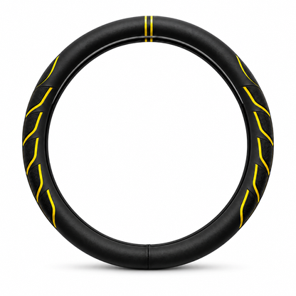 ⏳Limited-time 50% off💥Four Seasons Universal Luminous Nappa Leather Car Steering Wheel Cover Non Slip Breathable Wear Resistant Protector for Round and D Shaped Wheels