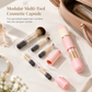 ⏳Limited-time 50% off🖌️Portable Retractable Makeup Brush Set Multifunctional Travel Cosmetic Tool with Powder Blush and Silicone Lip Brush