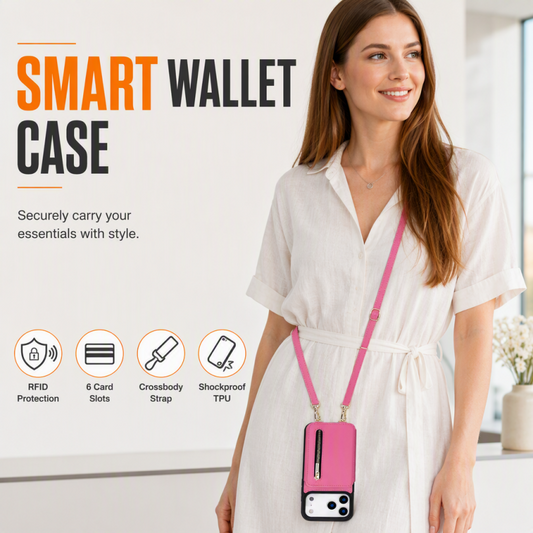 ⏳Limited-time 50% off💥Bi-Fold Crossbody Wallet Phone Case