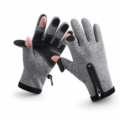 ⏳Limited-time 50% off💥Winter Waterproof Windproof Warm Lined Outdoor Sports Gloves with Zipper for Cycling Hiking and Skiing