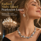 🌸 50% OFF! ✨ Vintage Floral Bridal Pearl & Crystal Necklace & Earrings Jewelry Set – Complete 2-Piece Bridal Suite, Radiant High-Luster Pearls, Shimmering Austrian Crystals, Flat-Resting Collarbone Contour & Hypoallergenic Plating – 2 Finishes 💎
