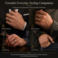 Stainless Steel Striped Enamel Ring for Men and Women Trendy Fashion Couple Band