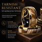 Stainless Steel Striped Enamel Ring for Men and Women Trendy Fashion Couple Band