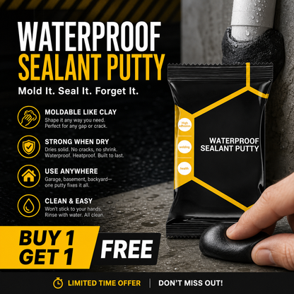 ⏳Limited-time 50% off💥 Waterproof Sealant Putty – Easy-to-Mold Filler for Pipe Openings & Wall Gaps